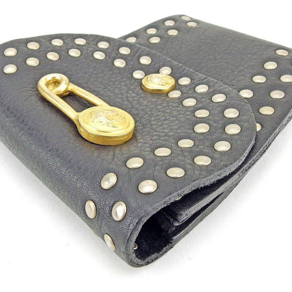 Gianni Versace West Pouch Medusa Leather Authentic Used T9330 - Picture 4 of 7